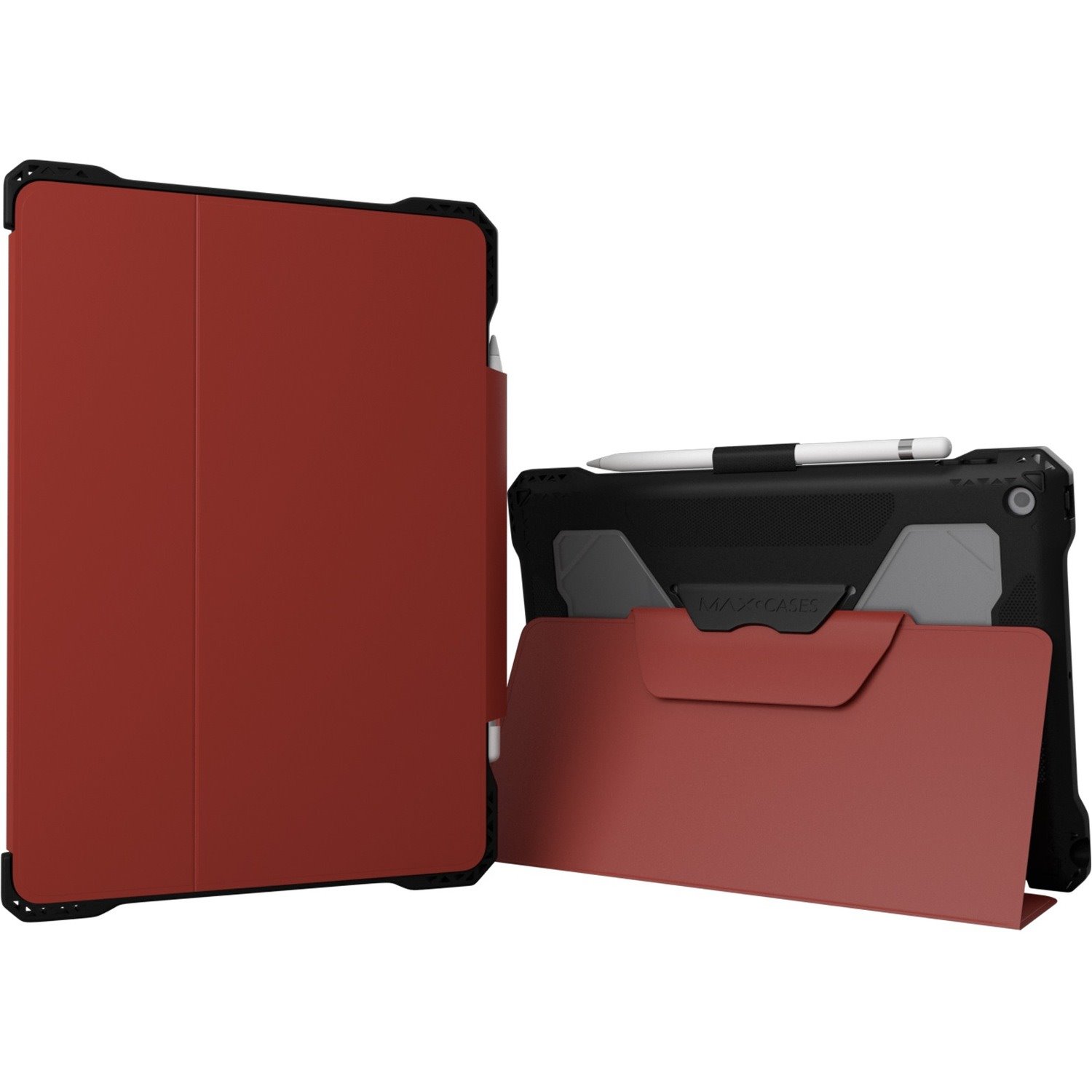 Extreme Folio-X2 for iPad 9 (7/8) 10.2" (2021) (New Wipeable Material) (Red)