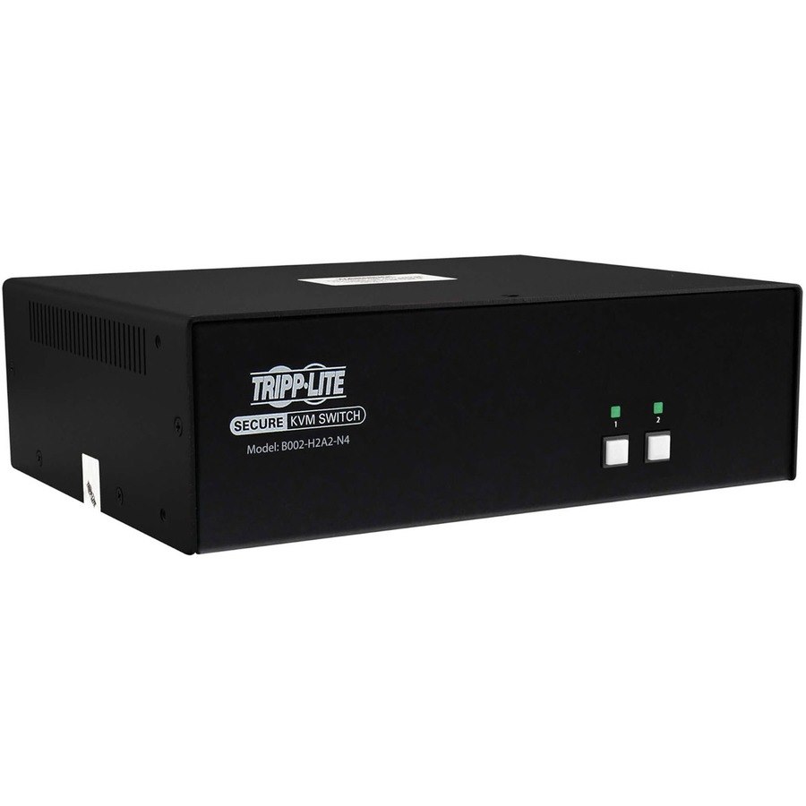 Tripp Lite Secure KVM Switch, 2-Port, Dual Head, HDMI to HDMI, 4K, NIAP PP4.0, Audio, TAA