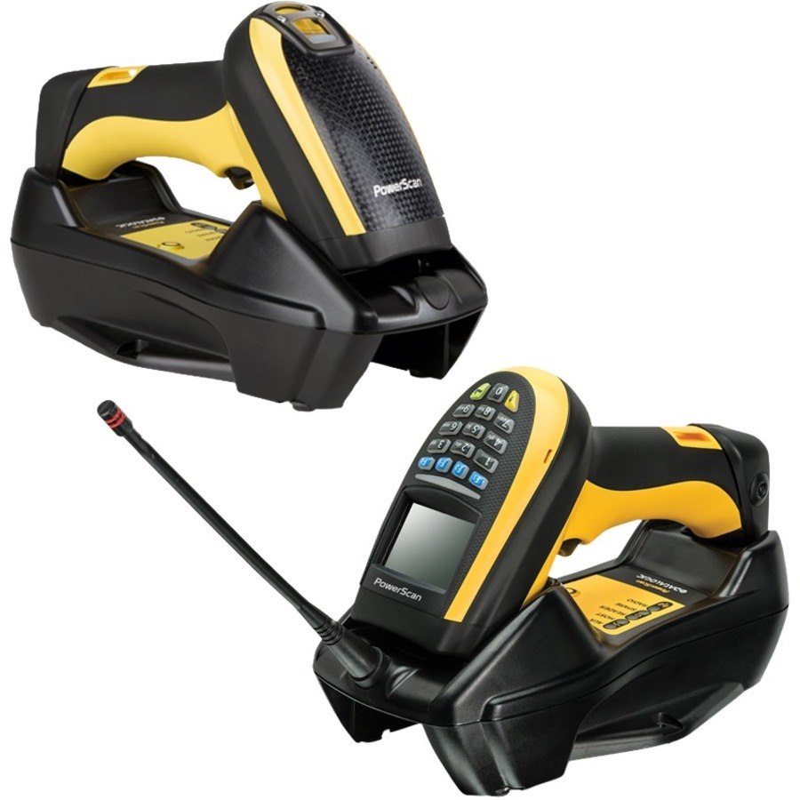 Datalogic PowerScan PBT9501 Handheld Barcode Scanner Kit - Wireless Connectivity - Yellow