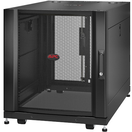 APC by Schneider Electric NetShelter SX 12U Floor Standing Rack Cabinet for Server, Storage - 482.60 mm Rack Width x 755.65 mm Rack Depth - Black