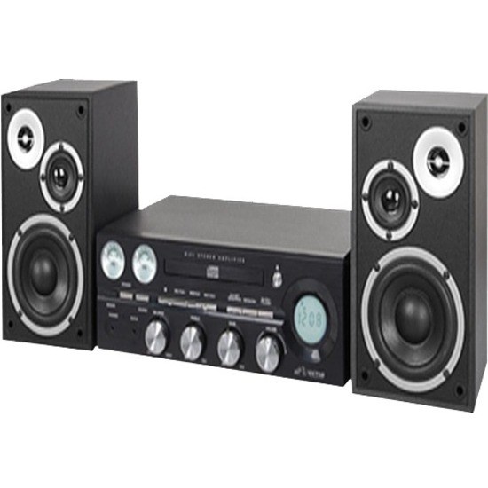 VICTOR VDTS-4400-SL Micro Hi-Fi System - 50 W RMS - Silver