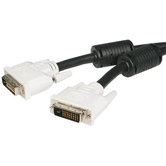 StarTech.com 2m DVI-D Dual Link Cable - Male to Male DVI-D Digital Video Monitor Cable - 25 pin DVI-D Cable M/M Black 2 Meter - 2560x1600