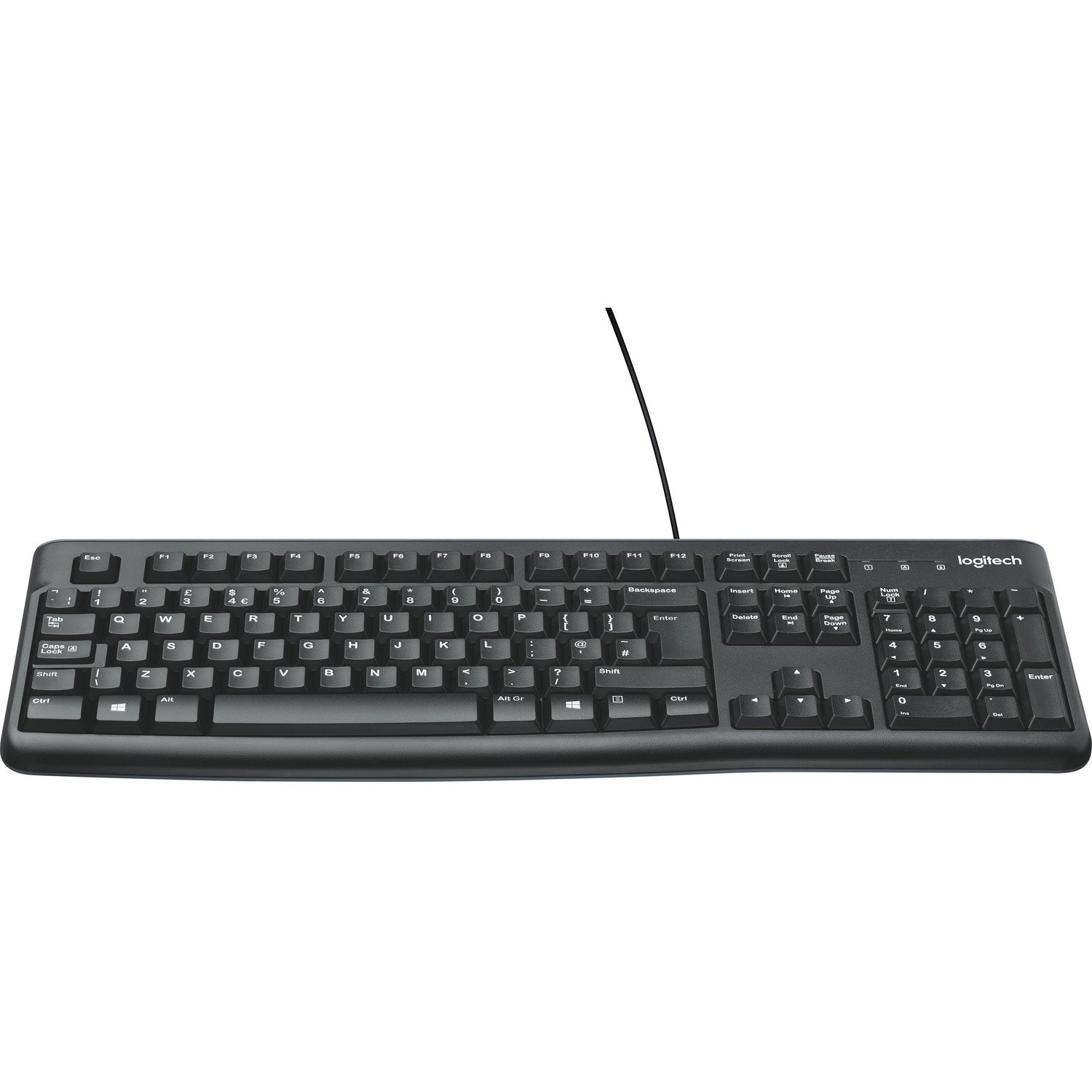 Logitech K120 Keyboard - Cable Connectivity - USB Interface - Slovak - QWERTZ Layout - Black