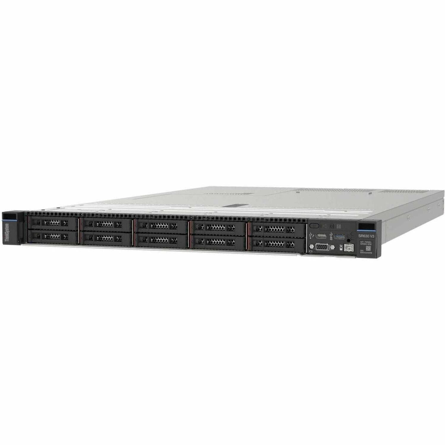 Lenovo ThinkSystem SR630 V3 7D73A05MNA 1U Rack Server - 1 x Intel Xeon Silver 4510 2.40 GHz - 32 GB RAM - Serial ATA/600 Controller
