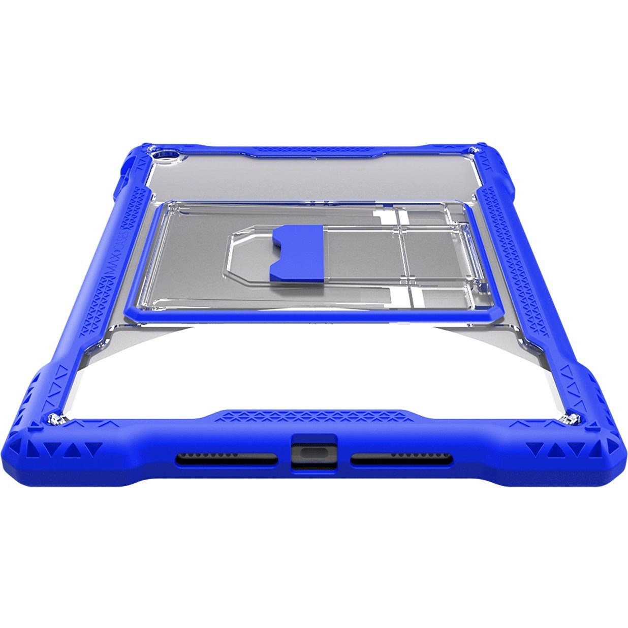 MAXCases Shield Extreme-X Rugged Case for Apple iPad (7th Generation), iPad (8th Generation), iPad (9th Generation) Tablet - Blue, Clear