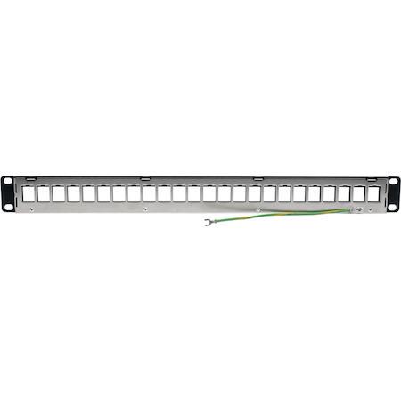 Tripp Lite by Eaton 24-Port 1U Rack-Mount Shielded Blank Keystone/Multimedia Patch Panel, RJ45 Ethernet, USB, HDMI, Cat5e/6