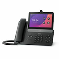 Webex 8875 IP Phone - Corded - Corded/Cordless - Wi-Fi, Bluetooth - Desktop - Carbon Black - TAA Compliant