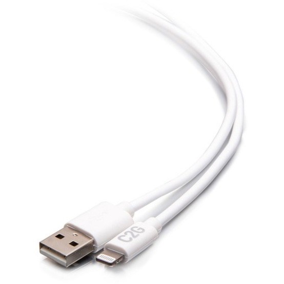 C2G 10ft USB A to Lightning Cable - Charge & Sync Cable - White