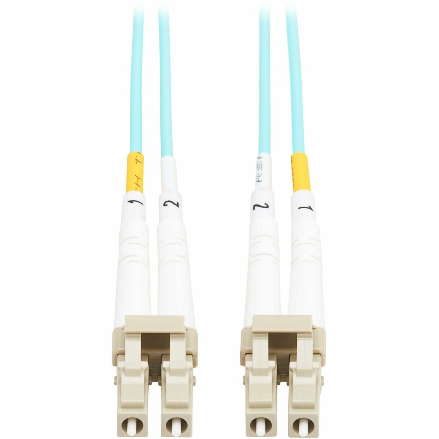 Eaton Tripp Lite Series 10Gb Duplex Multimode 50/125 OM3 OFNP Fiber Patch Cable (LC/LC) - Aqua, 5 m (16.4 ft.), TAA