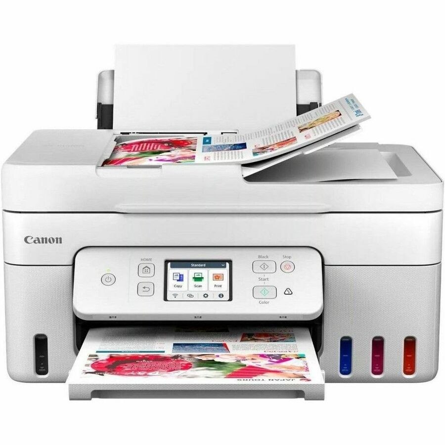 Canon PIXMA G4280 Wireless MegaTank Inkjet Multifunction Printer - Color - White