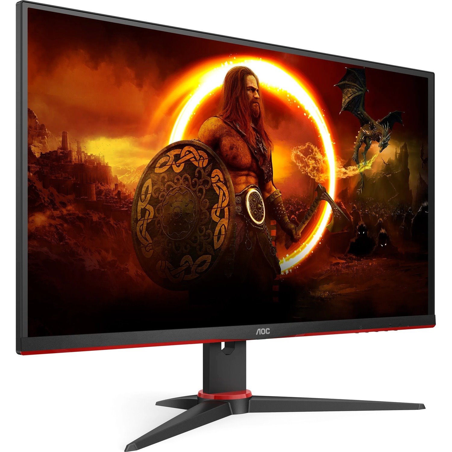 AOC AGON 27G2SPAE/BK 68.6 cm (27") Full HD WLED Gaming LCD Monitor - 16:9 - Black/Red