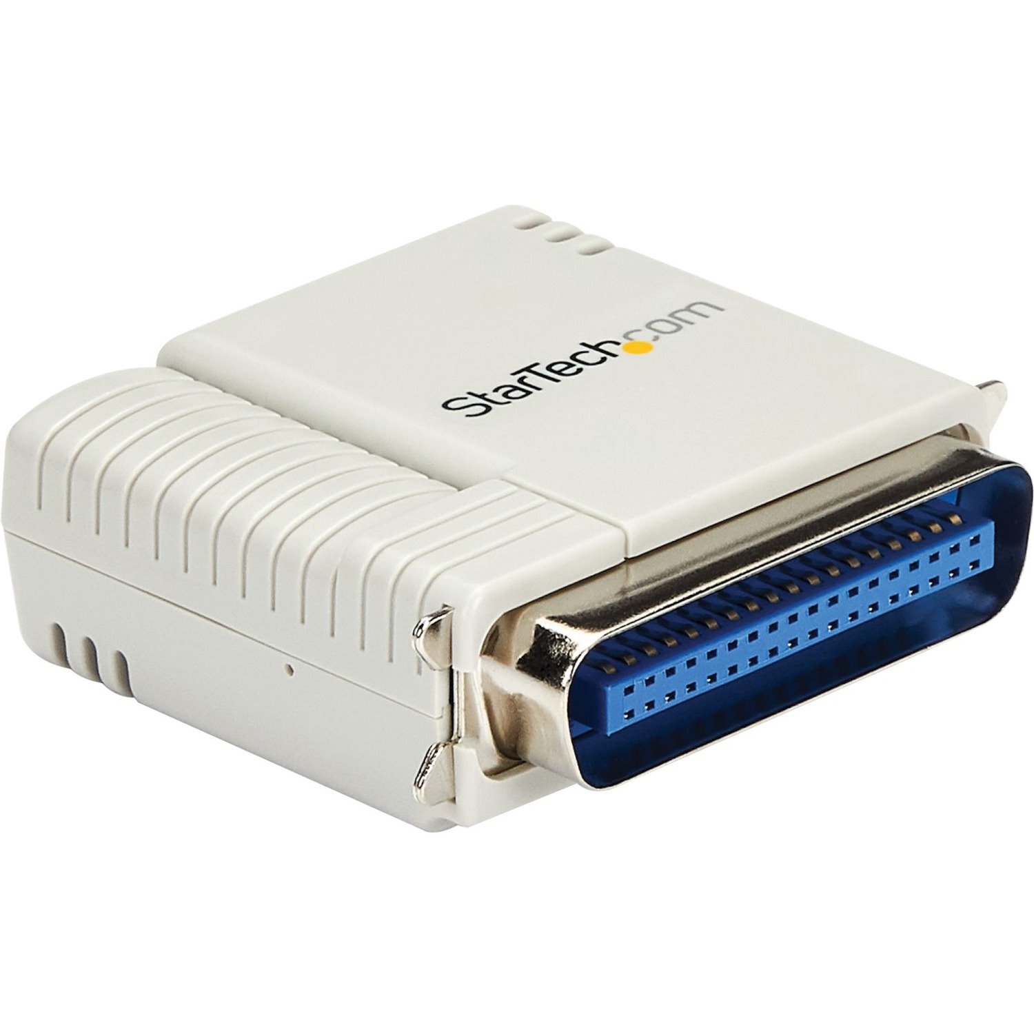 StarTech.com 1-Port 10/100 Mbps Parallel Network Print Server - Fast Centronics Ethernet Printer Server Adapter - Windows 10 (PM1115P2)