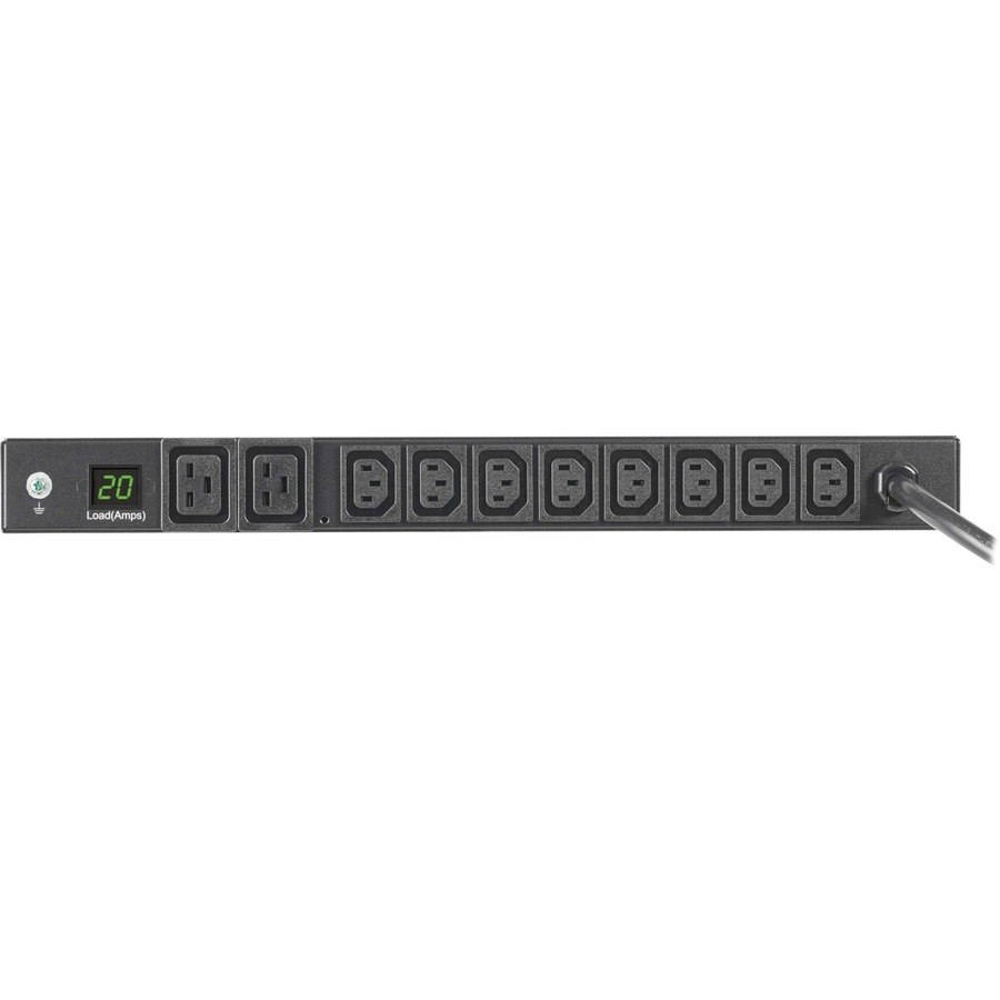 Eaton Tripp Lite Series 3.7kW 208/230V Single-Phase Local Metered PDU - 8 C13 & 2 C19 Outlets, L6-20P Input, 6 ft. Cord, 1U