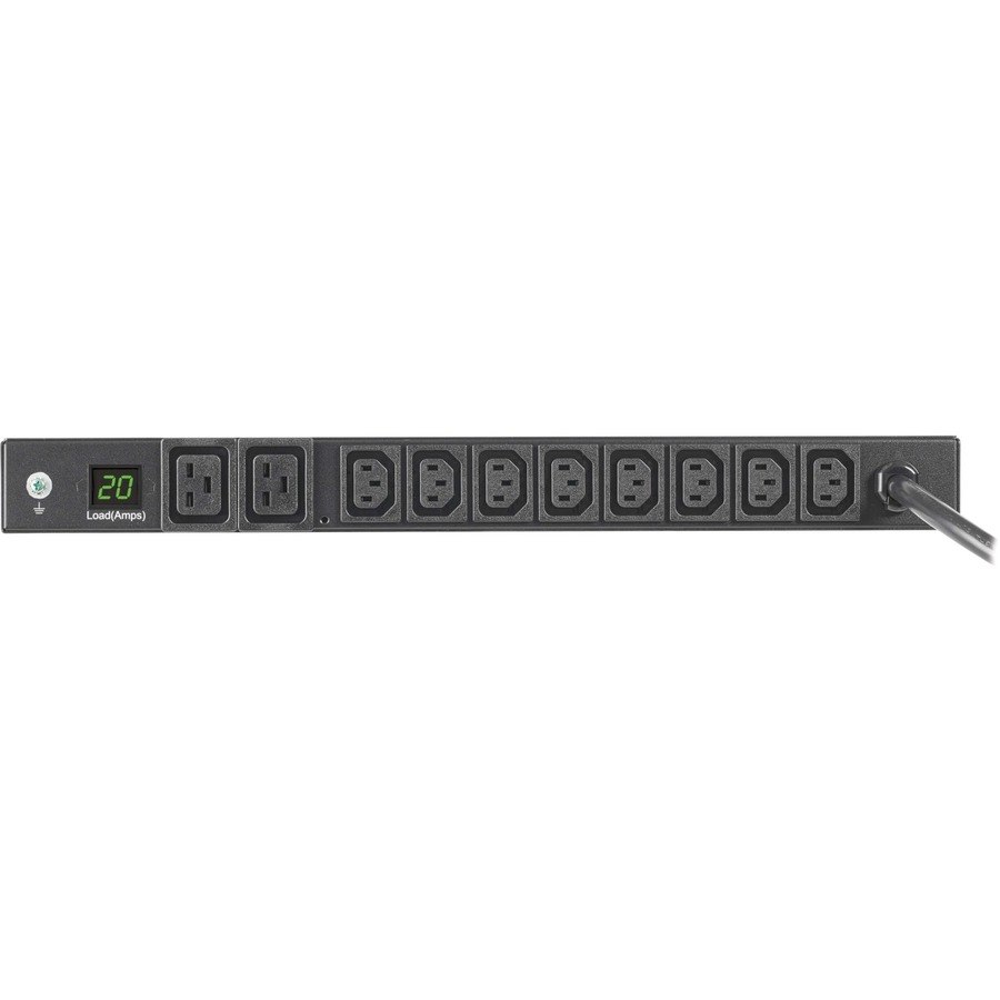 Tripp Lite by Eaton 3.7kW 208/230V Single-Phase Local Metered PDU - 8 C13 & 2 C19 Outlets, L6-20P Input, 6 ft. Cord, 1U, TAA