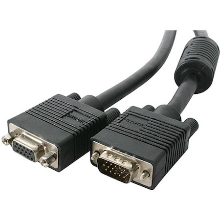 StarTech.com Coax High Resolution VGA Monitor Extension Cable - 200ft - 1 x D-Sub (HD-15), 1 x D-Sub (HD-15) - Monitor Extension Cable External - Black