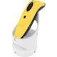 Socket Mobile SocketScan&reg; S730, Laser Barcode Scanner, Yellow & White Charging Dock