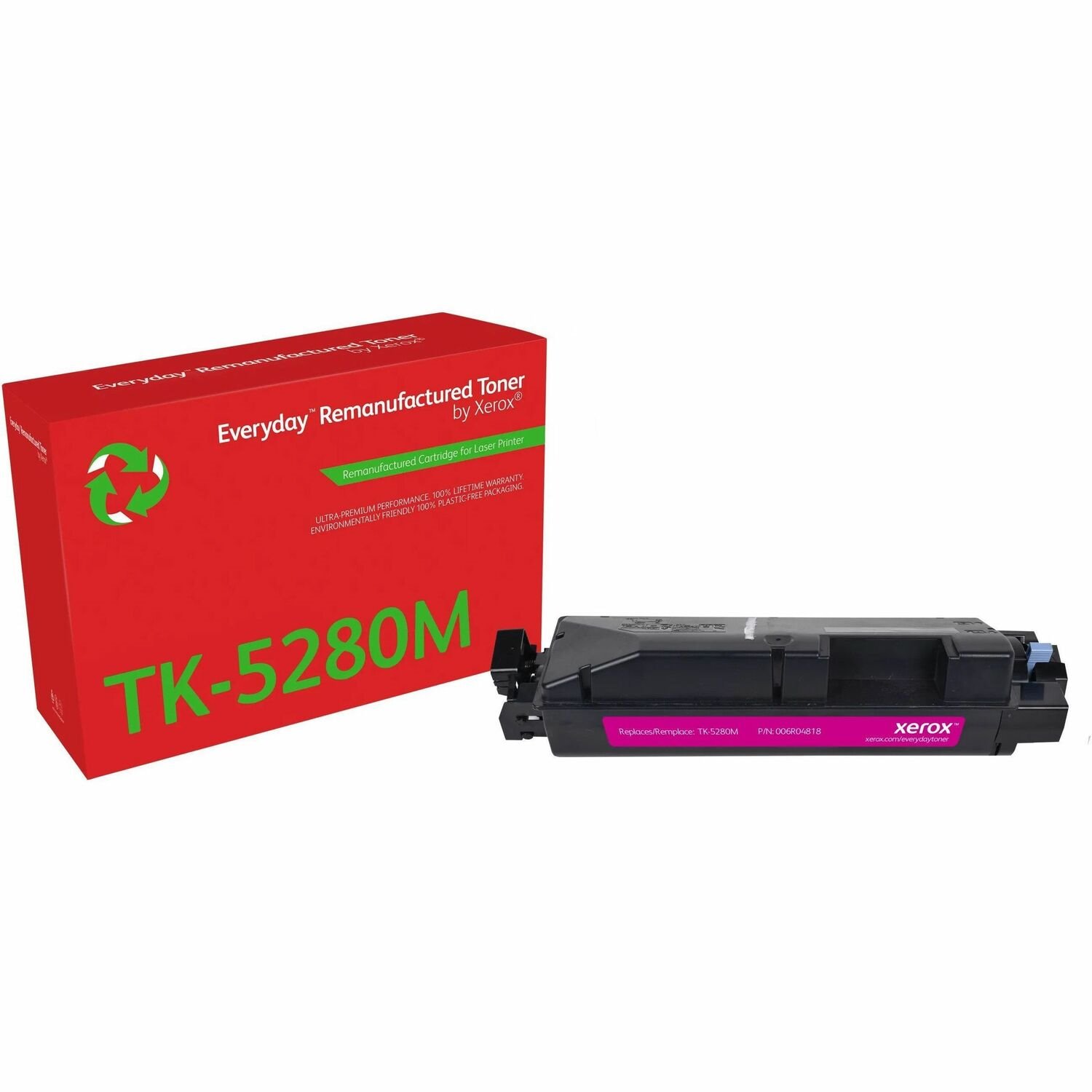 Xerox Everyday Remanufactured Standard Yield Laser Toner Cartridge - Alternative for Kyocera TK-5280M - Magenta Pack