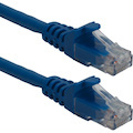 QVS 3ft CAT6A 10Gigabit Ethernet Blue Patch Cord