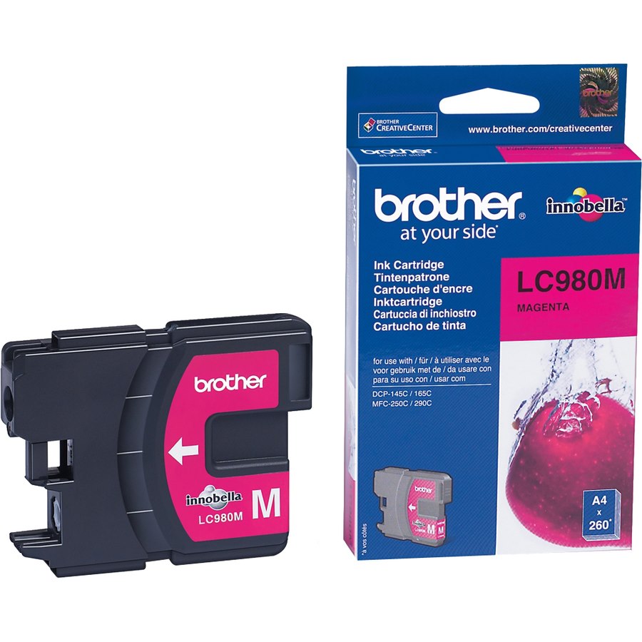 Brother LC-980M Original Inkjet Ink Cartridge - Magenta - 1 Pack