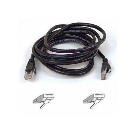 Belkin 7ft Copper Cat5e Cable - 24 AWG Wires - Black