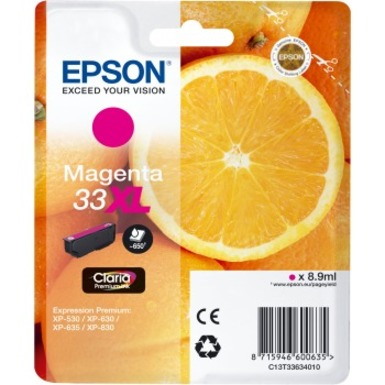 Epson Claria 33XL Original Inkjet Ink Cartridge - Magenta - 1 Pack