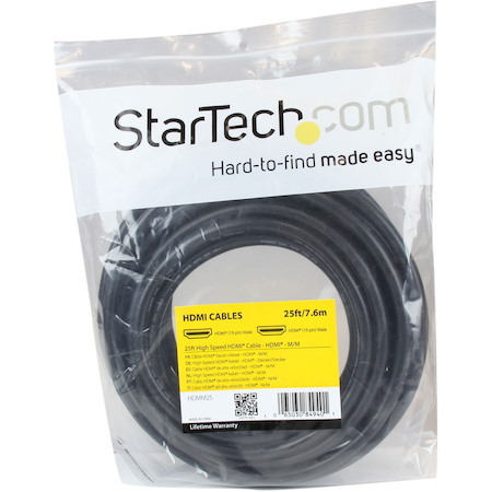 StarTech.com 25 ft High Speed HDMI Cable - Ultra HD 4k x 2k HDMI Cable - HDMI to HDMI M/M