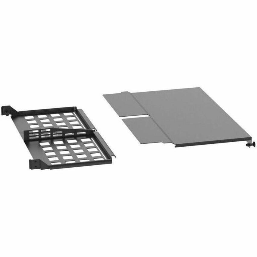Panduit HD Flex Enclosure Slack Plate w/Rear 1RU, Black
