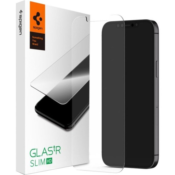 Spigen iPhone 12 Pro / iPhone 12 Screen Protector Glas.tR SLIM HD Clear
