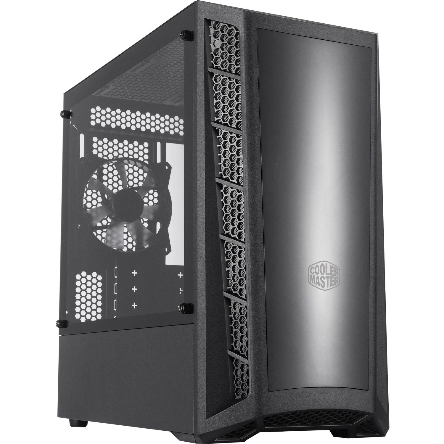 Cooler Master MasterBox MCB-B320L-KGNN-S00 Computer Case - Micro ATX, Mini ITX Motherboard Supported - Mini-tower - Plastic, Mesh, Tempered Glass, Steel - Black