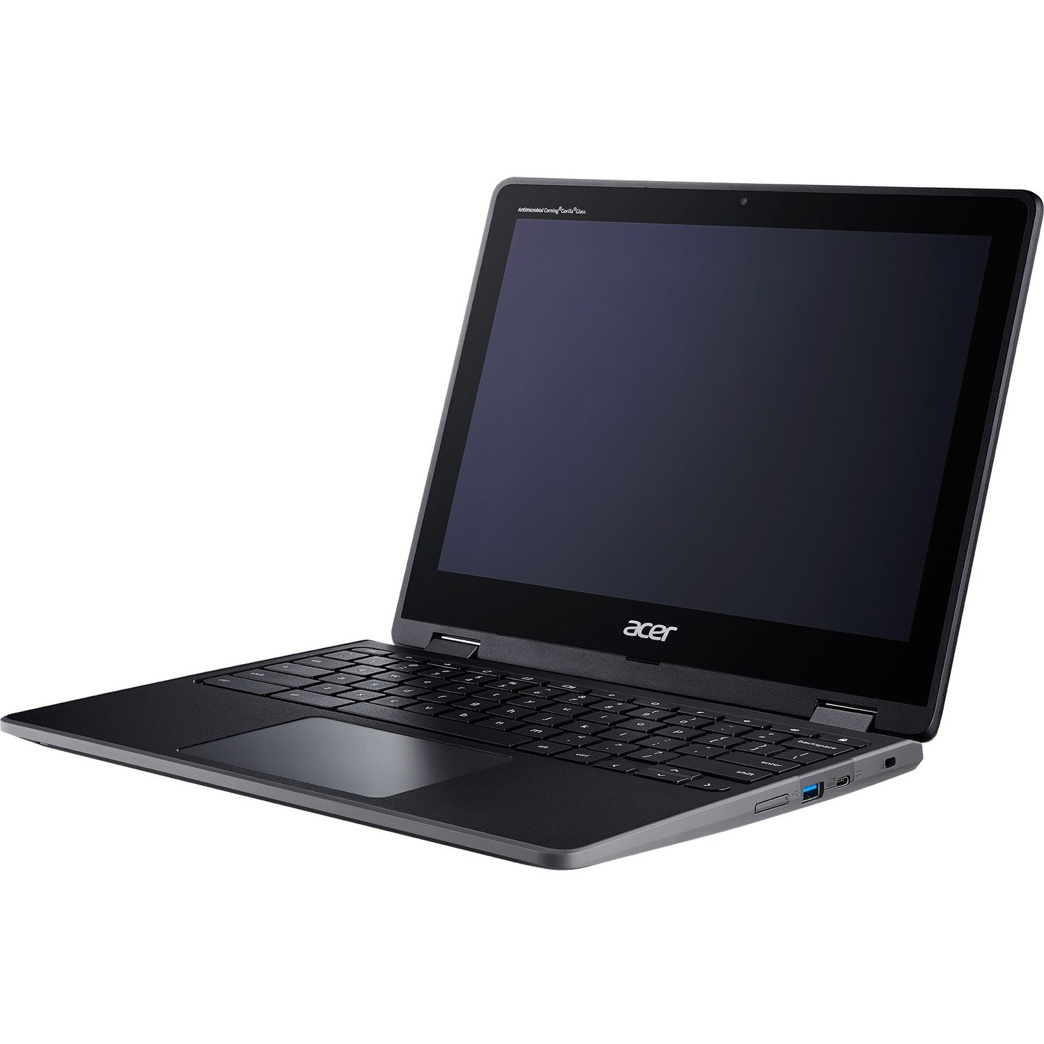 Acer Chromebook Spin 512 R851TN R851TN-P4FF 12" Touchscreen Convertible 2 in 1 Chromebook - 1366 x 912 - Intel Pentium Silver N5030 Quad-core (4 Core) 1.10 GHz - 8 GB Total RAM - 64 GB Flash Memory - Shale Black