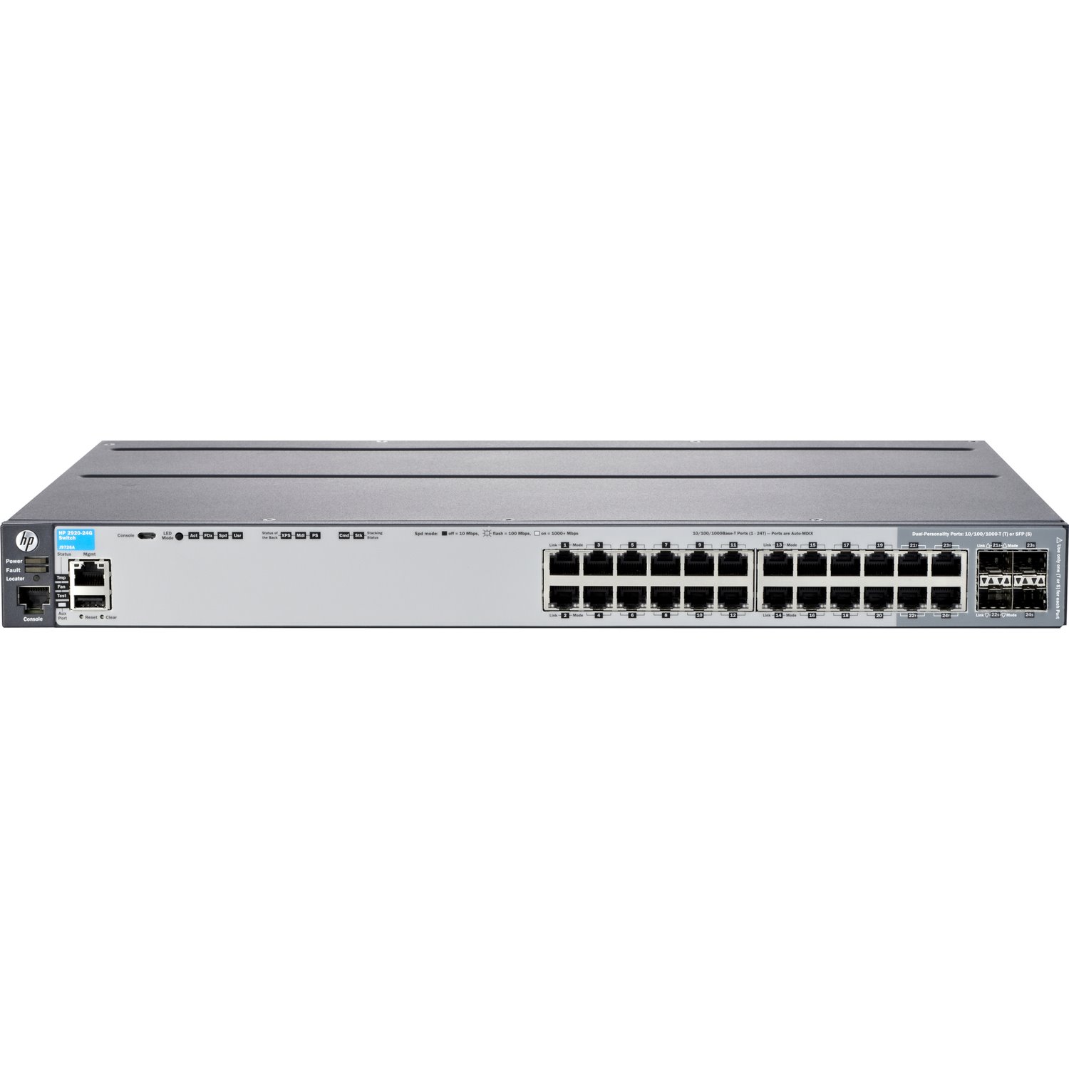 HPE 2920 2920-24G 20 Ports Manageable Layer 3 Switch - 10/100/1000Base-T