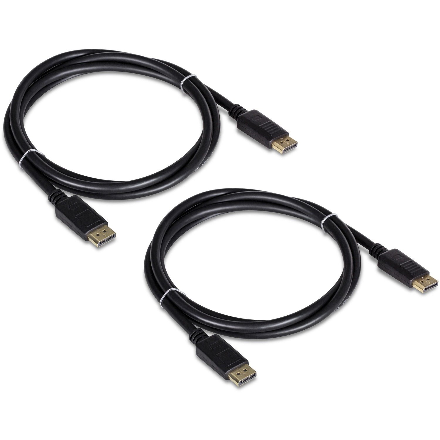 TRENDnet 6 Foot DisplayPort 1.2 Cable, 2-Pack, Includes 2 x DisplayPort 1.2 Cables, Supports up to 2560 x 1440 @ 144Hz, Black, TK-DP06/2