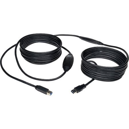 Tripp Lite by Eaton USB 3.0 SuperSpeed Active Repeater Cable (A to B M/M), 25 ft. (7.62 m)