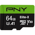 PNY Elite-X 64 GB Class 10/UHS-I (U3) microSDXC - 1 Pack