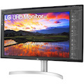 LG 32UN650-W 31.5" 4K UHD LCD Monitor - 16:9 - Black, Silver