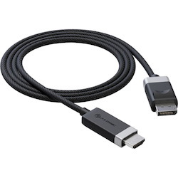 Alogic Fusion 2 m DisplayPort/HDMI A/V Cable for Audio/Video Device, Notebook, Computer, TV, Projector - 1