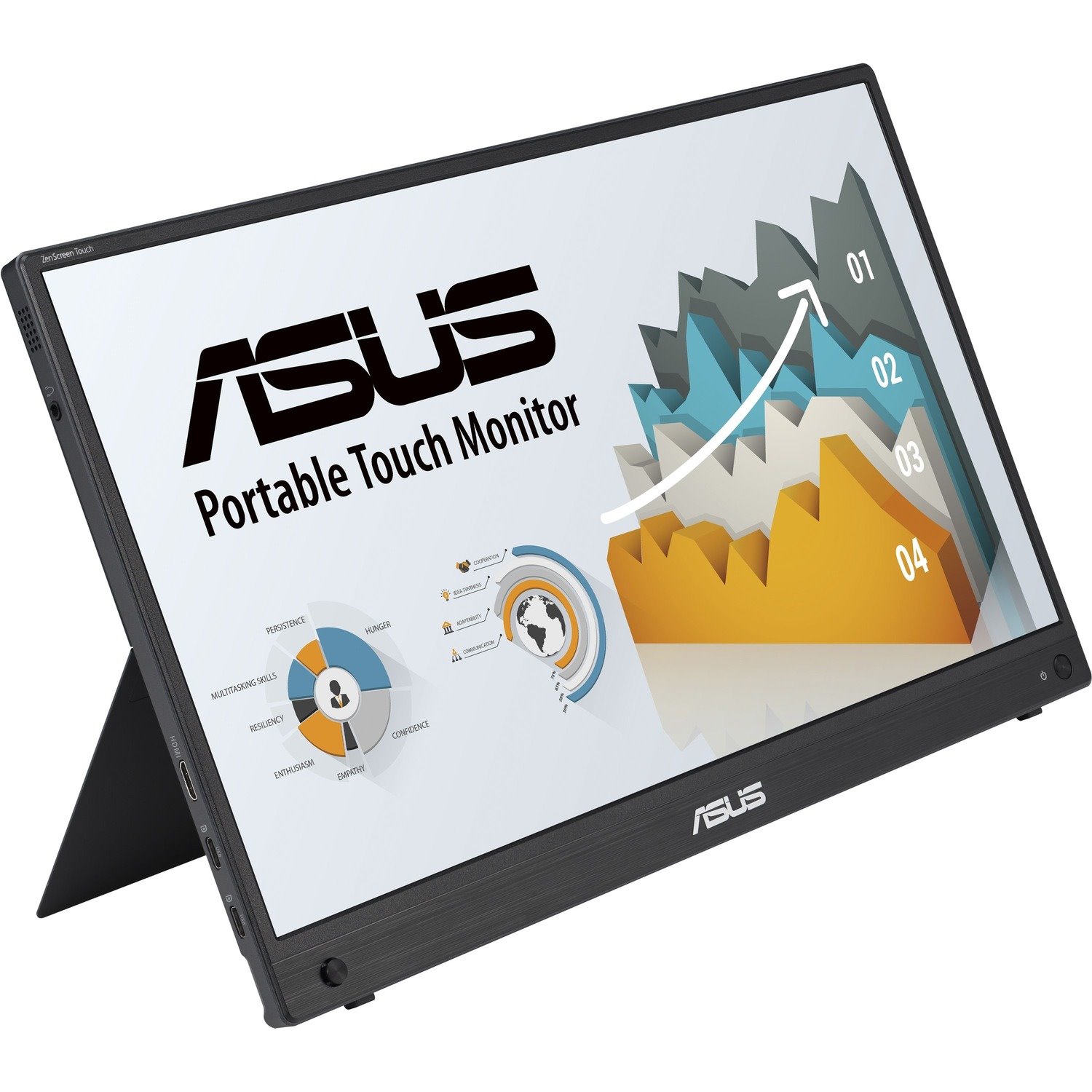 Asus ZenScreen MB16AHT 15.6" LCD Touchscreen Monitor - 16:9 - 5 ms GTG