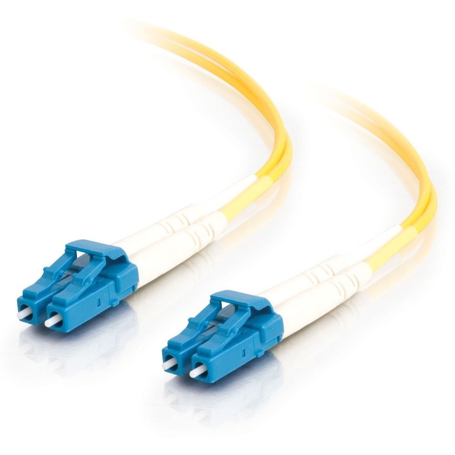 C2G 2m LC-LC 9/125 OS2 Duplex Single-Mode PVC Fiber Optic Cable - Yellow