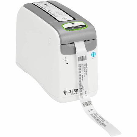 Zebra ZD510-HC Direct Thermal Printer - Monochrome - Portable - Wristband Print - Fast Ethernet - USB - USB Host - Bluetooth - Near Field Communication (NFC) - EU, UK - TAA Compliant