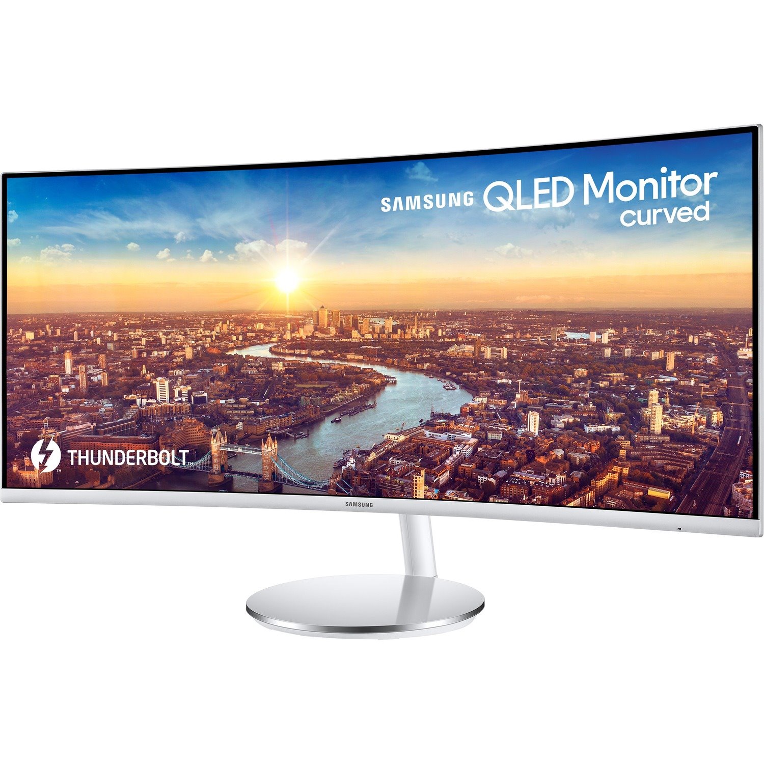 Samsung LC34J791WT 34" UW-QHD Curved Screen LCD Monitor - 21:9 - White