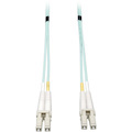 Eaton Tripp Lite Series 10G Duplex Multimode 50/125 OM3 LSZH Fiber Optic Cable (LC/LC), Aqua, 2 m (6 ft.)