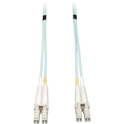 Eaton Tripp Lite Series 10Gb/40Gb/100Gb Duplex Multimode 50/125 OM3 LSZH Fiber Patch Cable (LC/LC), Aqua, 7M (23 ft.)