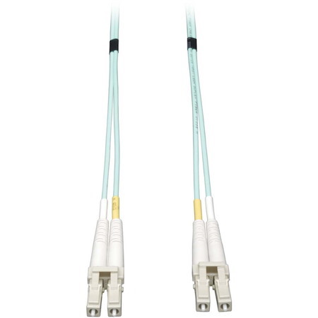 Eaton Tripp Lite Series 10Gb/40Gb/100Gb Duplex Multimode 50/125 OM3 LSZH Fiber Patch Cable (LC/LC), Aqua, 7M (23 ft.)