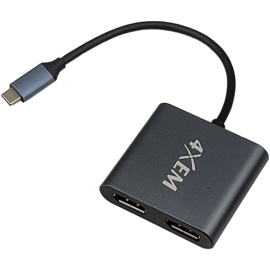 4XEM 2-Port USB-C to DisplayPort 4K MST Multi-Monitor Hub
