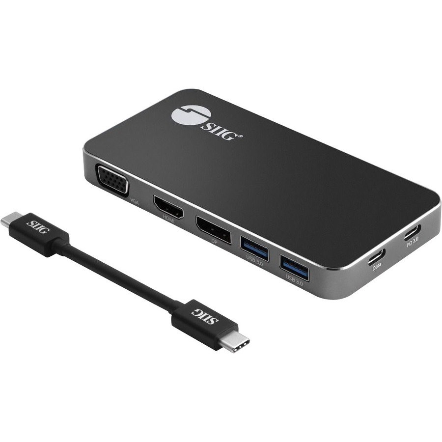 SIIG Triple Display USB-C MST Video Travel Docking with 100W PD Pass Through