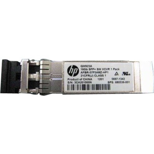 HPE 16Gb transceiver - Short Wave (SW), Enhanced Small-form Pluggable (SFP+)