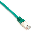 Black Box CAT6 250-MHz Stranded Patch Cable Slim Molded Boot - S/FTP, CM PVC, Green, 7FT