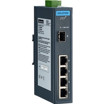 Advantech 4 GE + 1 SFP Ind. Unmanaged Switch