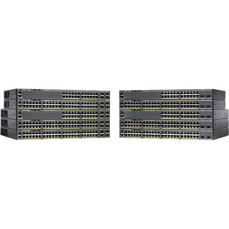 Cisco Catalyst 2960-XR 2960XR-48TS-I 48 Ports Manageable Ethernet Switch - 10/100/1000Base-T