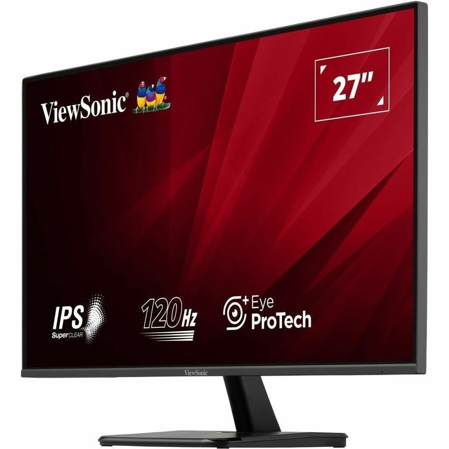 ViewSonic VA2756A-MHD 27 Inch IPS 1080p Monitor with 120Hz, Eye Care, HDMI, DisplayPort, and VGA Inputs for Home and Office